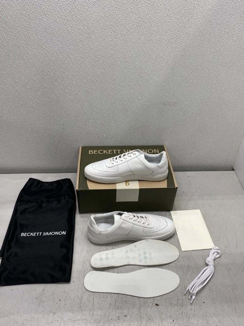 Beckett Simonon Golf Garcia Leather Sneakers US M10.5 White